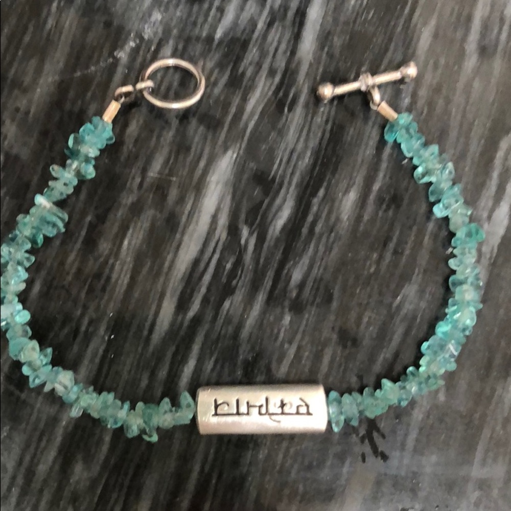 Sea green/blue bracelet. “All is one”